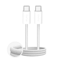 USB-C laidas baltas pintas 60W įkrovimui 2m Puro