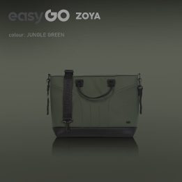 Vežimėlio krepšys žalias atsparus drėgmei ZOYA EasyGO