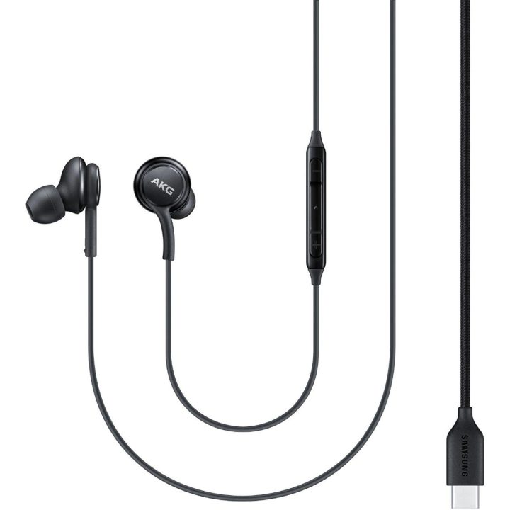 Ausinės su USB-C jungtimi juodos spalvos laidinės Hi-Fi Samsung