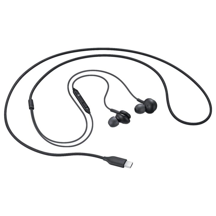 Ausinės su USB-C jungtimi juodos spalvos laidinės Hi-Fi Samsung