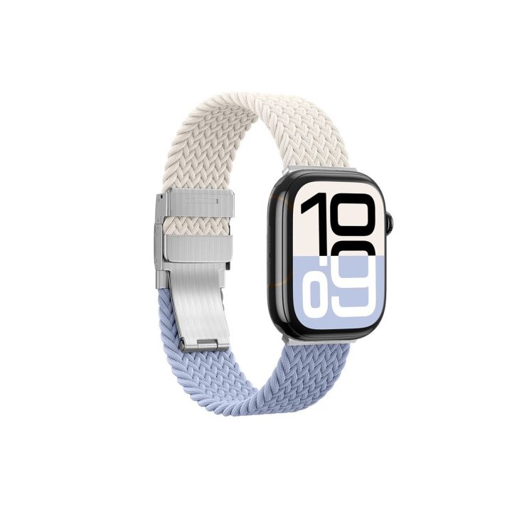 Laikrodžio dirželis Apple Watch 45–49 mm, pynimo, mėlynas/kūno AmazingThing