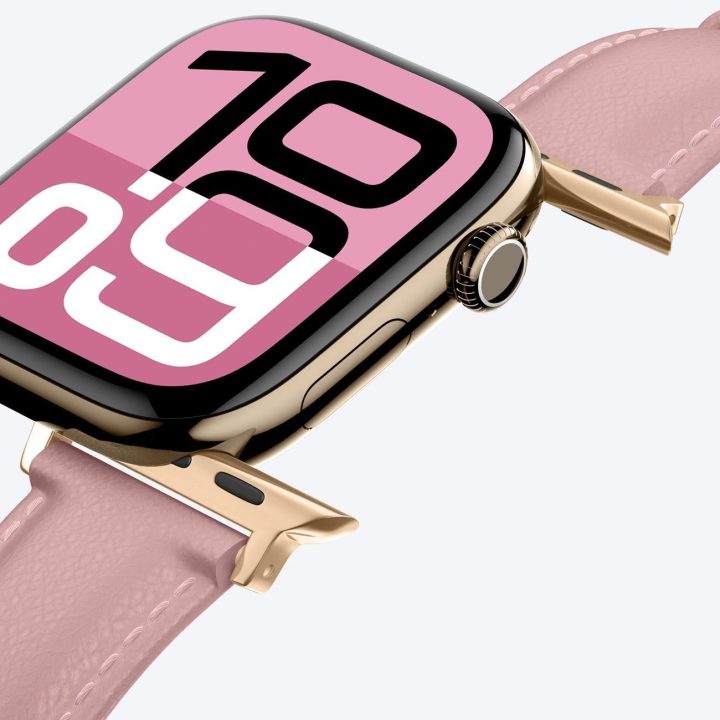 Odinė rožinė apyrankė Apple Watch 45–49 mm AmazingThing
