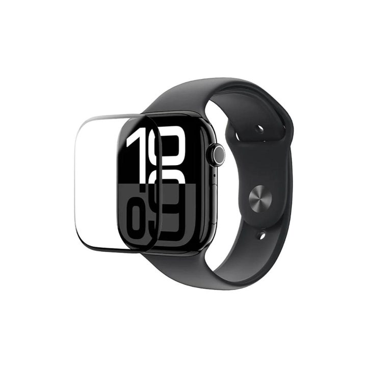 Apsauginė plėvelė laikrodžiui su juodu rėmeliu Apple Watch 42mm AmazingThing