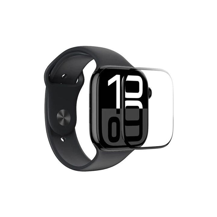 Apsauginė plėvelė laikrodžiui su juodu rėmeliu Apple Watch 42mm AmazingThing