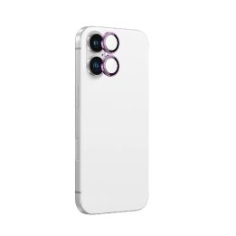 Kameros objektyvo apsauga iPhone 16 rožinė aliuminio AmazingThing