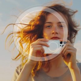 Kameros lęšių apsauga sidabrinė iPhone 16 Pro su rėmeliu AmazingThing