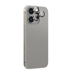 Apsauginis pilkas stiklas kamerai su rėmeliu iPhone 16 Pro / Pro Max AmazingThing