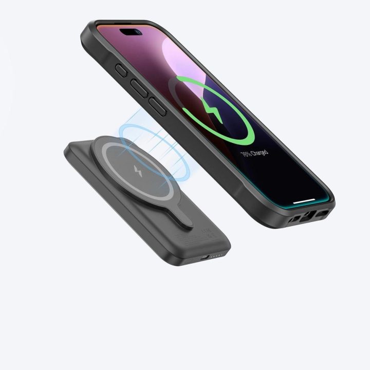Juodas itin tvirtas telefono dėklas iPhone 16 Pro iš aramido AmazingThing