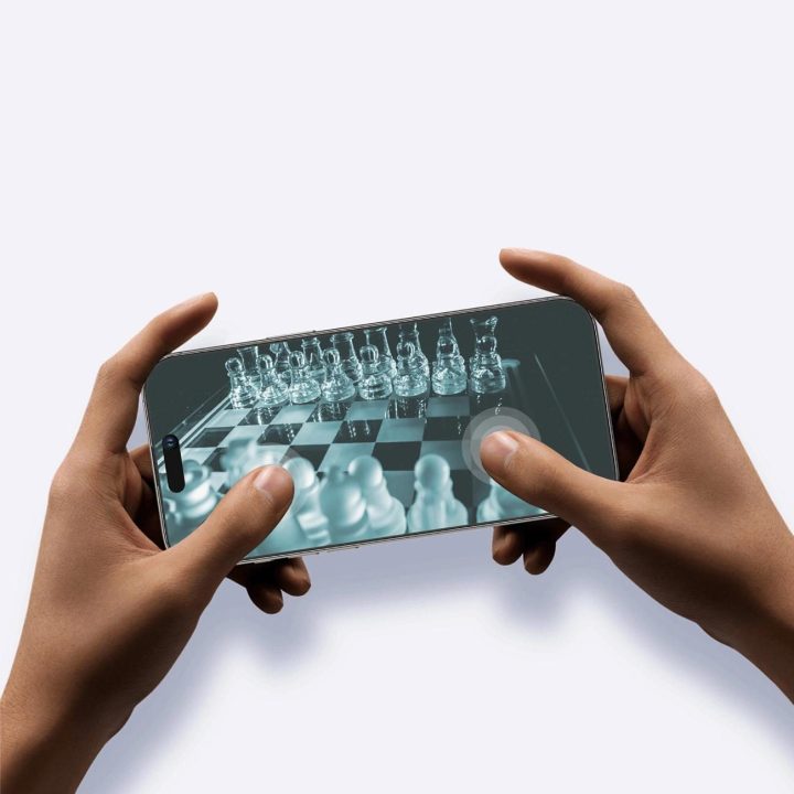 Grūdintas stiklas iPhone 16 Pro Max su matiniu paviršiumi AmazingThing