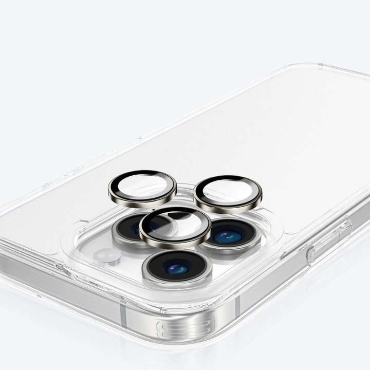 Apsauginis stiklas objektyvui iPhone 16 Pro skaidrus grūdintas AmazingThing