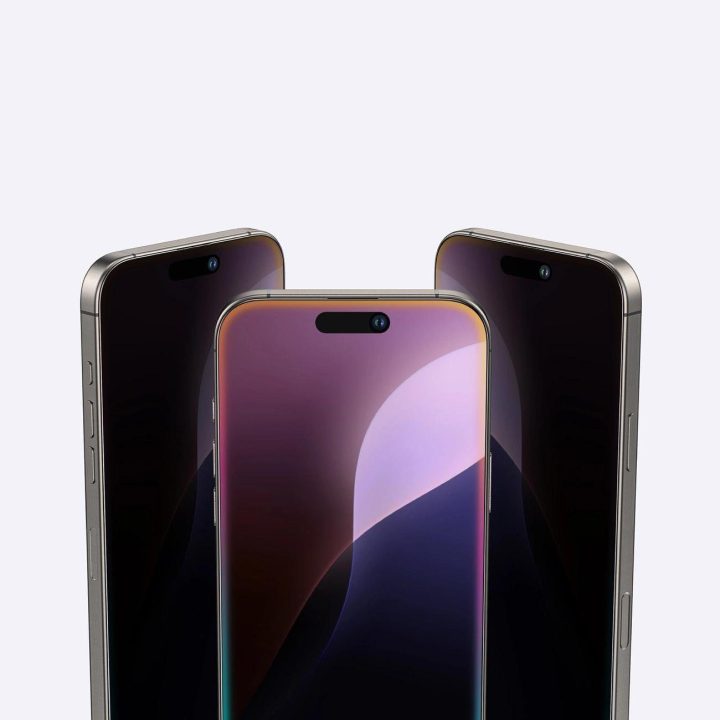 Grūdintas privatumo stiklas iPhone 16 Plus telefonui AmazingThing