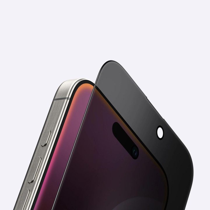 Grūdintas privatumo stiklas iPhone 16 Plus telefonui AmazingThing
