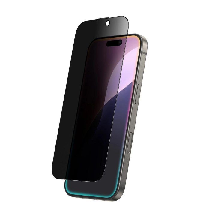 Grūdintas privatumo stiklas iPhone 16 Plus telefonui AmazingThing