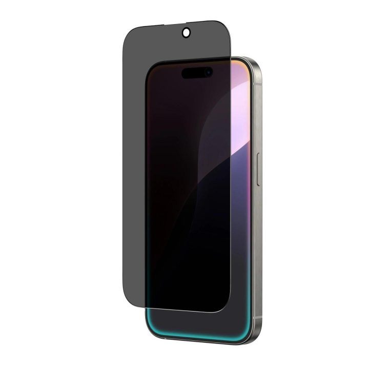 Grūdintas privatumo stiklas iPhone 16 Plus telefonui AmazingThing