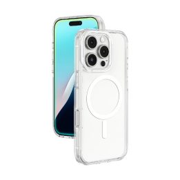 Permatomas magnetinis telefono dėklas iPhone 16 Pro su MagSafe AmazingThing