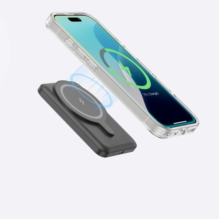 Permatomas magnetinis telefono dėklas iPhone 16 Pro su MagSafe AmazingThing