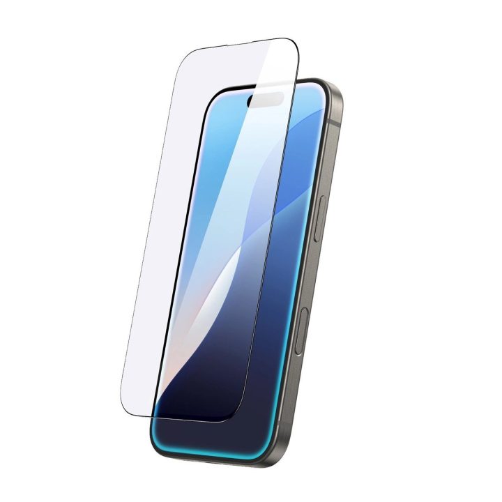 Grūdintas stiklas iPhone 16 Pro Max ekranui nuo smūgių AmazingThing