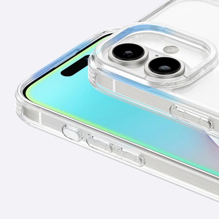 Permatomas magnetinis telefono dėklas su žiedu iPhone 16 AmazingThing