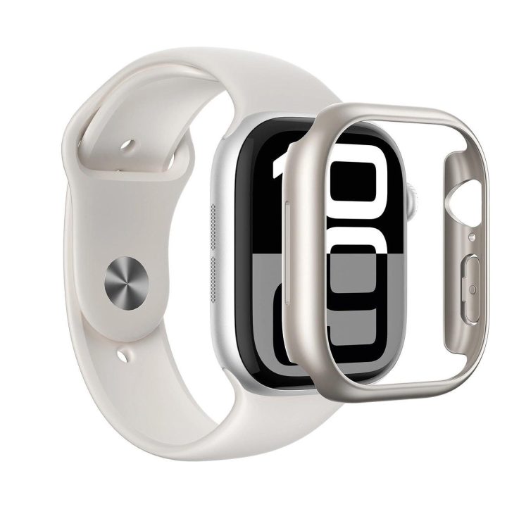 Apsauginis sidabrinis laikrodžio dėklas Apple Watch 46mm AmazingThing