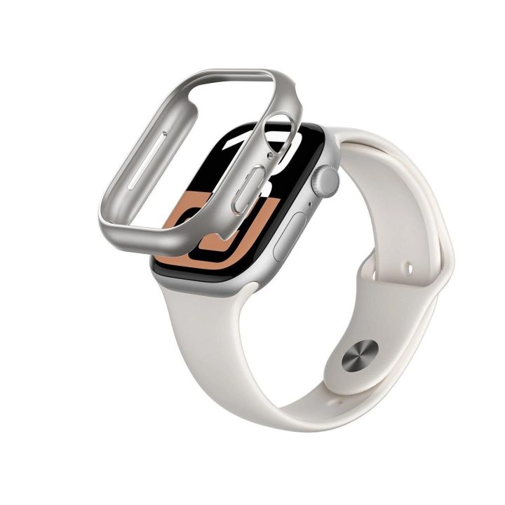 Apsauginis sidabrinis laikrodžio dėklas Apple Watch 46mm AmazingThing
