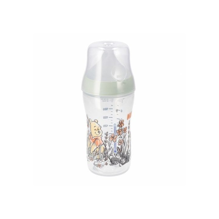 Silikoninis buteliukas kūdikiams su Pūkuotuku 260 ml