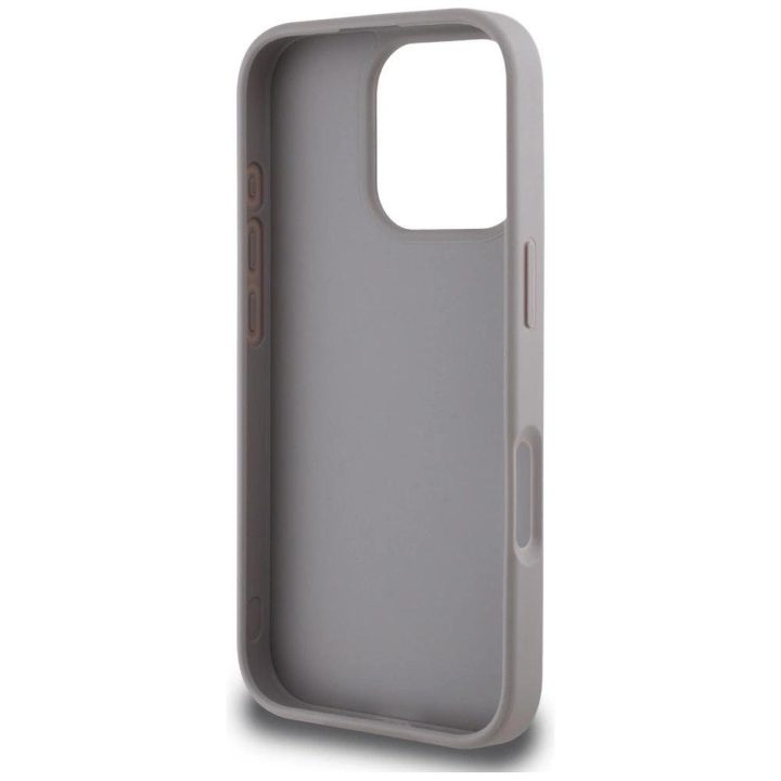 iPhone 16 Pro dėklas violetinis su 4G logotipu Guess