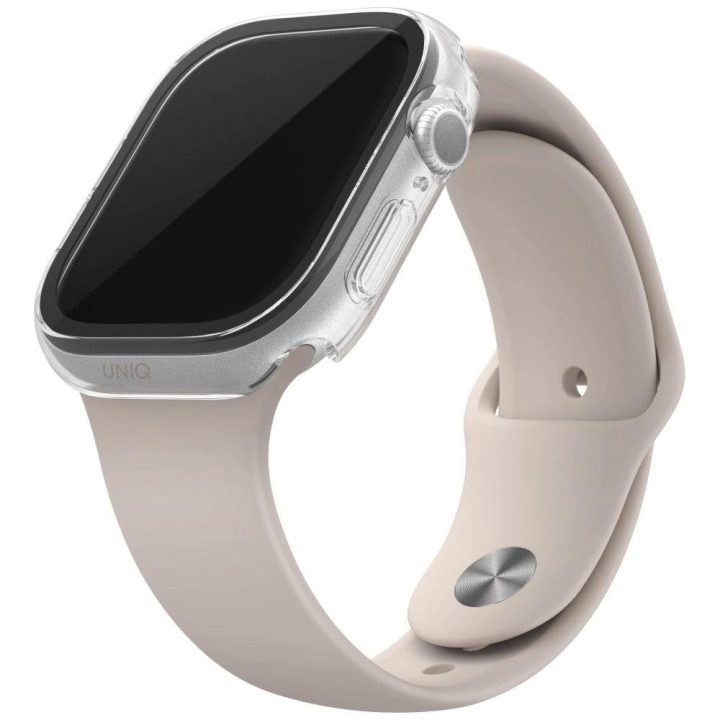 Permatomas apsauginis dėklas Apple Watch 46mm laikrodžiui Uniq