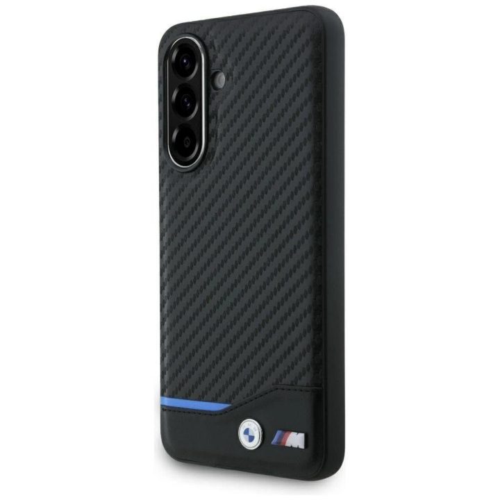 Telefono dėklas Samsung Galaxy A56 juodas anglies pluošto BMW