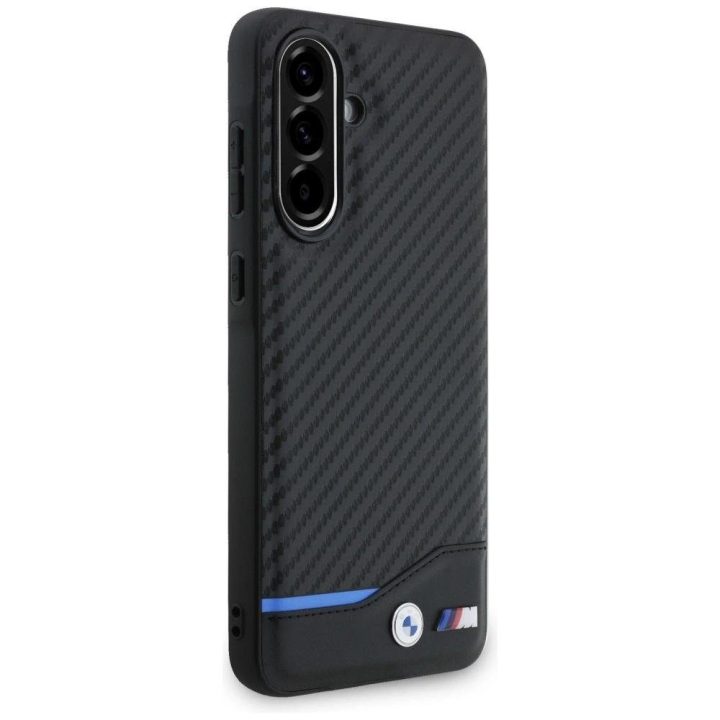 Telefono dėklas Samsung Galaxy A56 juodas anglies pluošto BMW