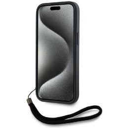 iPhone 15 Pro dėklas raudonas su dirželiu Karl Lagerfeld