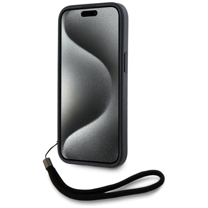 iPhone 15 Pro Max dėklas raudonas su virvele Karl Lagerfeld