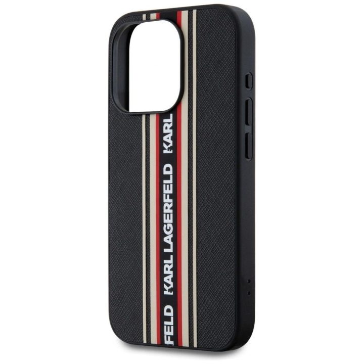 iPhone 15 Pro Max dėklas raudonas su virvele Karl Lagerfeld