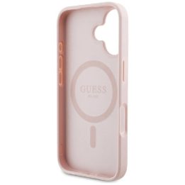 iPhone 16 dėklas rožinis su MagSafe funkcija Guess