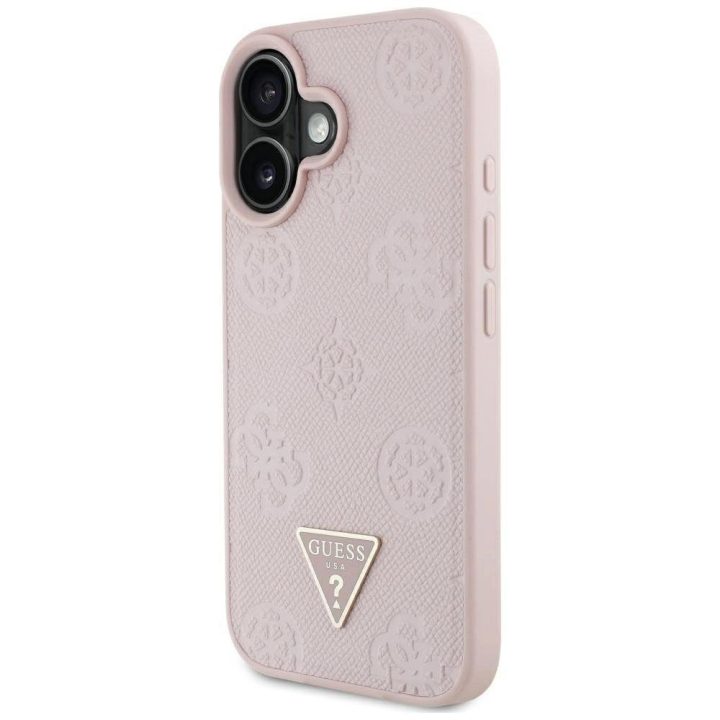 iPhone 16 dėklas rožinis su MagSafe funkcija Guess
