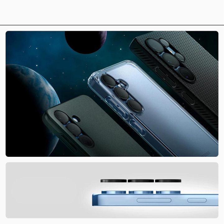 Apsauginis juodas stikliukas kamerai Samsung S25 Ultra Spigen 2 vnt.
