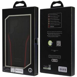 Odinis juodai raudonas dėklas su MagSafe Samsung S24 Ultra Audi