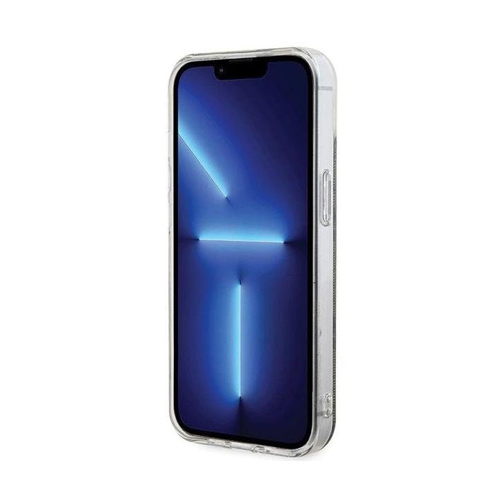 iPhone 15 Plus dėklas su MagSafe ruda apsauginė nugarėlė Guess