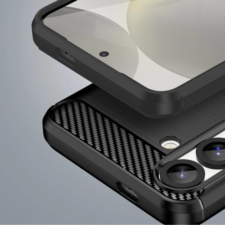 Dėklas telefonui juodas silikoninis atsparus smūgiams Samsung Galaxy M16