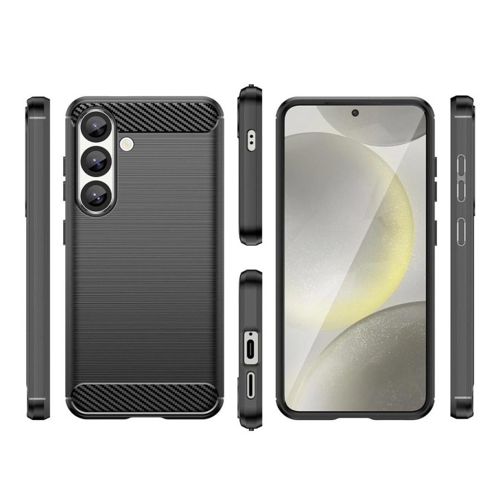 Dėklas telefonui juodas silikoninis atsparus smūgiams Samsung Galaxy M16
