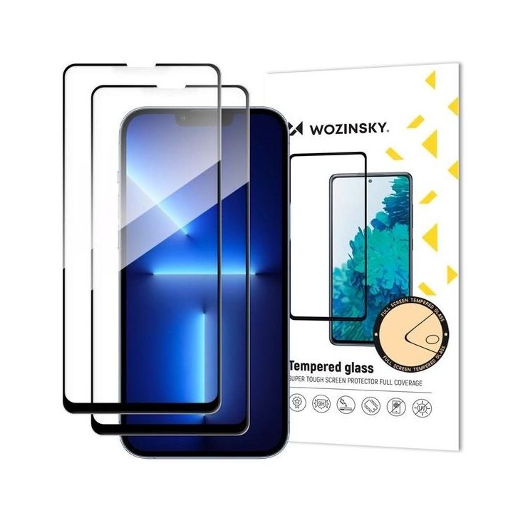 Grūdintas stiklas telefonui su pilnu klijavimu Xiaomi POCO M7 (2 vnt.)
