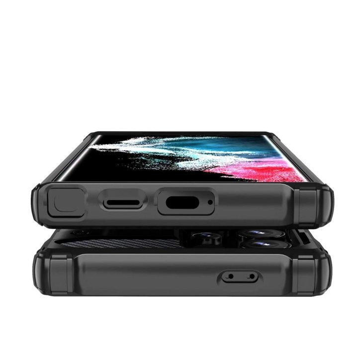 Apsauginis dėklas telefonui juodas su sustiprintais kampais Samsung Galaxy S25 Edge