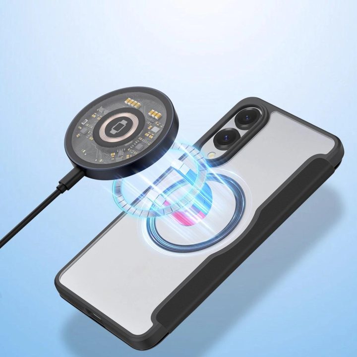 Dėklas telefonui juodas su MagSafe funkcija Samsung Galaxy S25 Edge