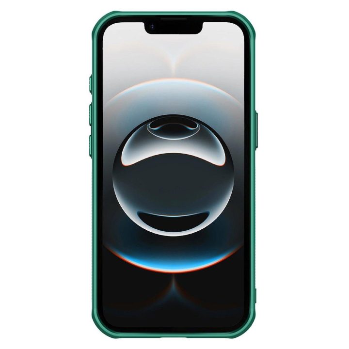 Žalios spalvos magnetinis telefono dėklas su stovu iPhone 16e Nillkin