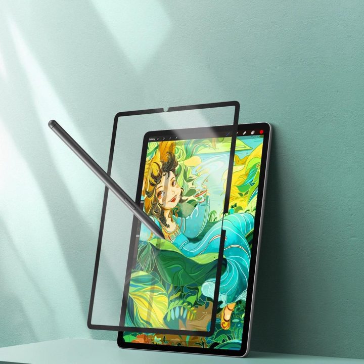 Matinis ekrano apsauginis stiklas planšetei su rėmeliu Galaxy Tab S10 FE Plus