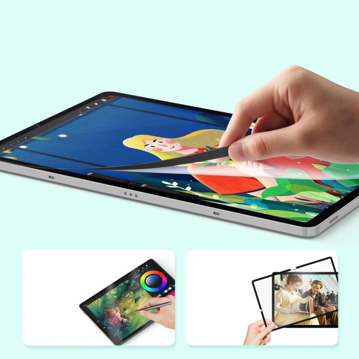 Matinis ekrano apsauginis stiklas planšetei su rėmeliu Galaxy Tab S10 FE Plus