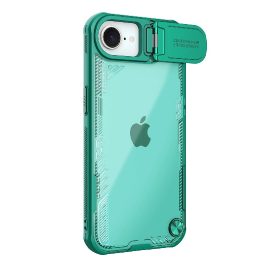 Dėklas telefonui žalias su atrama ir lęšio dangteliu Nillkin iPhone 16e