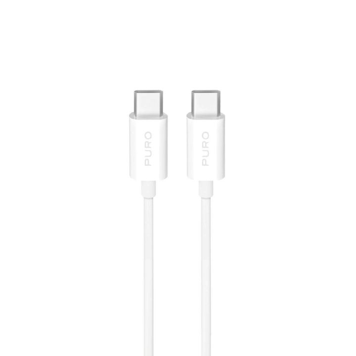 Įkrovimo laidas baltas USB-C–USB-C 3 m 25 W TPE Puro