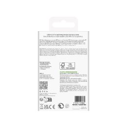 Įkrovimo laidas baltas TPE USB–Lightning 2 m Puro