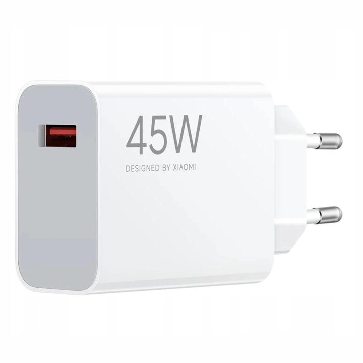 Sieninis įkroviklis USB-A baltas 45W greito įkrovimo Xiaomi
