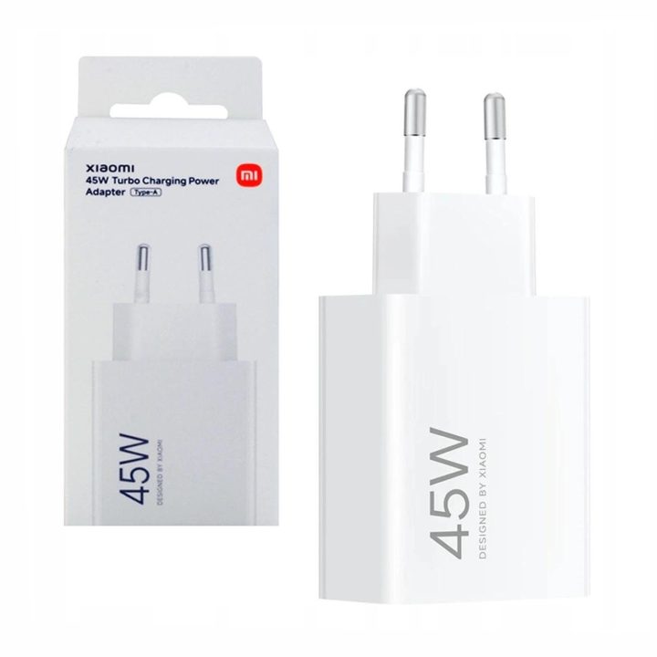 Sieninis įkroviklis USB-A baltas 45W greito įkrovimo Xiaomi